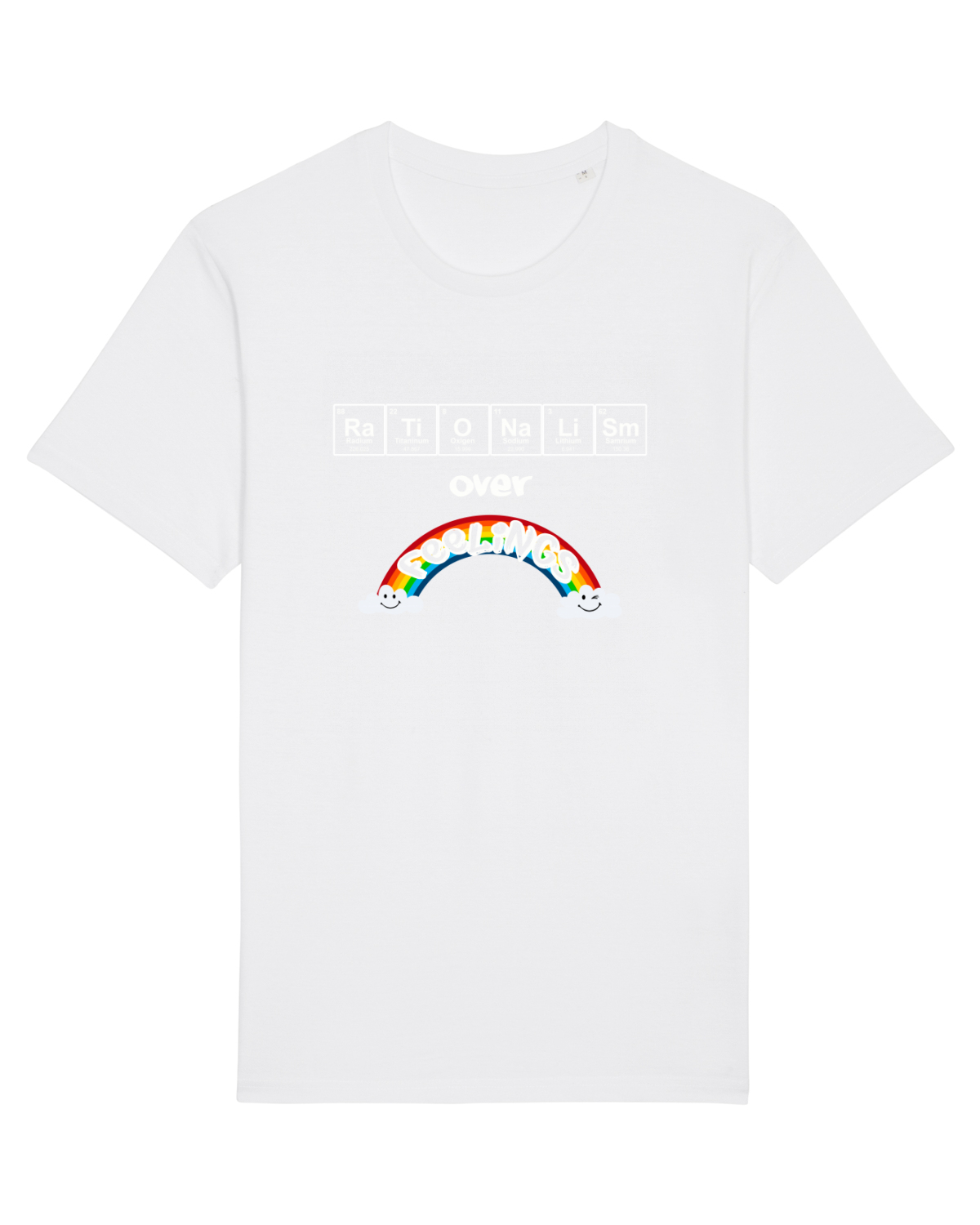 Tricou mânecă scurtă Unisex Rocker White