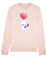 Happy Valentine Polar Bear Bluză mânecă lungă Unisex Rise