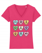 Valentine's Moods Tricou mânecă scurtă guler V Damă Evoker