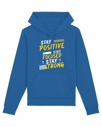 Positive Focused Strong Royal Blue