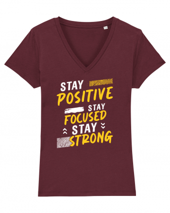Positive Focused Strong Burgundy