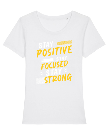 Positive Focused Strong White