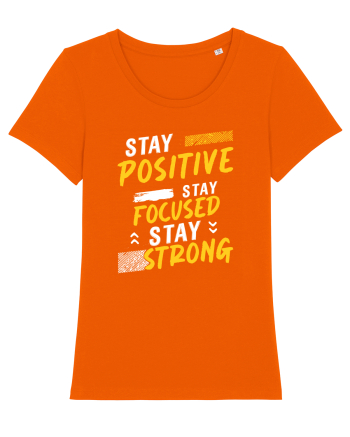 Positive Focused Strong Bright Orange
