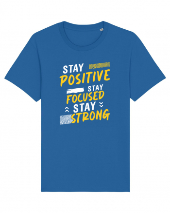 Positive Focused Strong Royal Blue