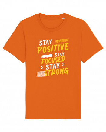 Positive Focused Strong Bright Orange