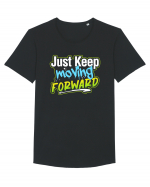 Just keep moving forward Tricou mânecă scurtă guler larg Bărbat Skater