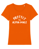 Alpha male Tricou mânecă scurtă guler larg fitted Damă Expresser