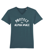 Alpha male Tricou mânecă scurtă guler V Bărbat Presenter