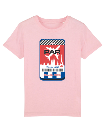 PARIS Airport tag Cotton Pink