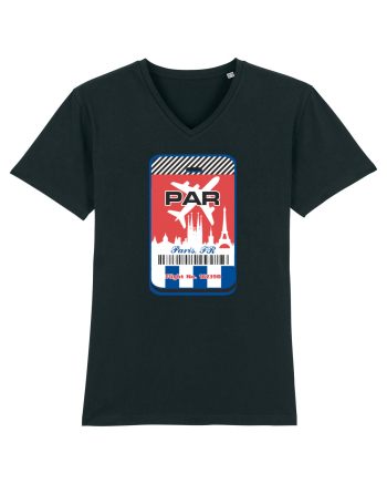 PARIS Airport tag Black
