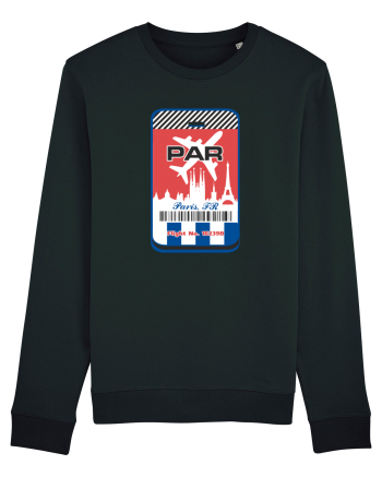 PARIS Airport tag Black
