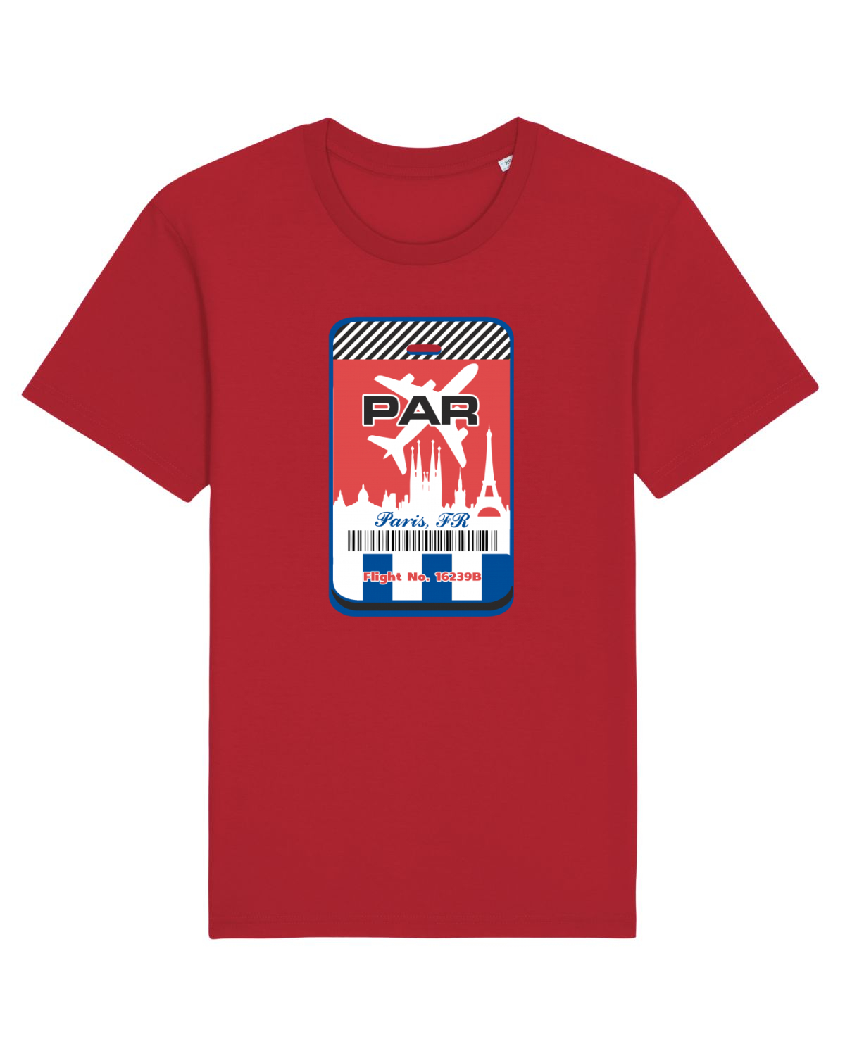 Tricou mânecă scurtă Unisex Rocker Red