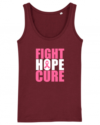 Fight Hope Cure Burgundy