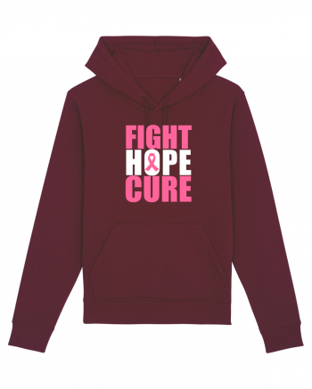 Fight Hope Cure Burgundy