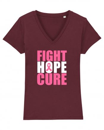 Fight Hope Cure Burgundy