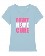 Fight Hope Cure Tricou mânecă scurtă guler larg fitted Damă Expresser