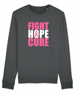 Fight Hope Cure Bluză mânecă lungă Unisex Rise
