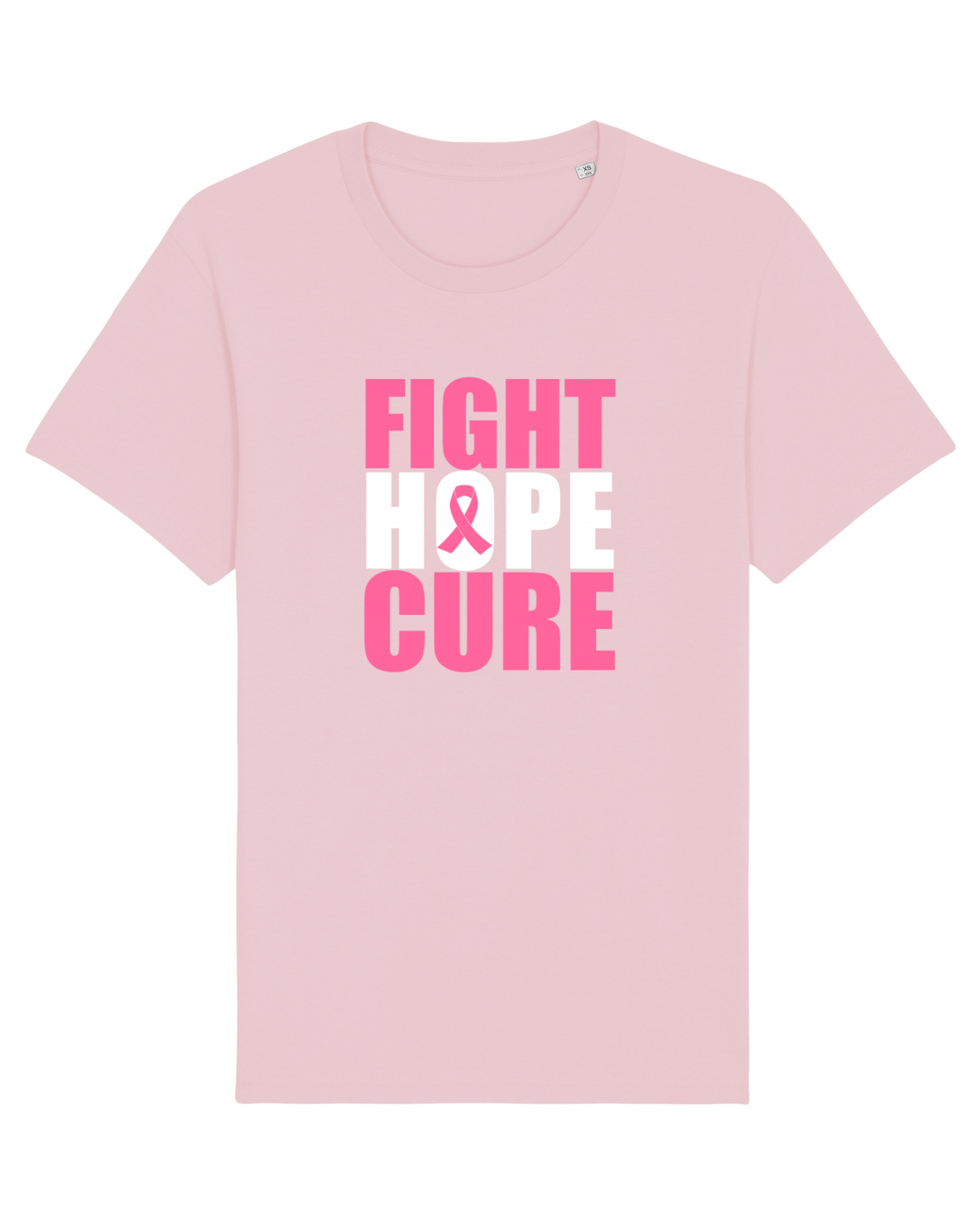Tricou mânecă scurtă Unisex Rocker Cotton Pink