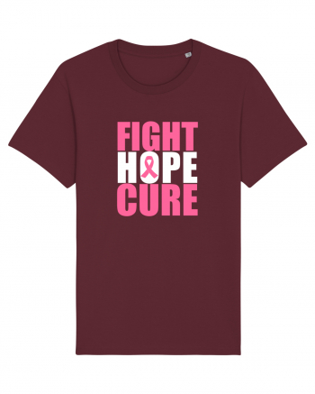 Fight Hope Cure Burgundy