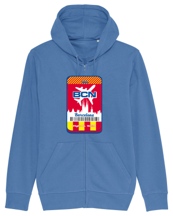 Barcelona airport tag Bright Blue