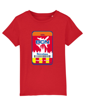 Barcelona airport tag Red