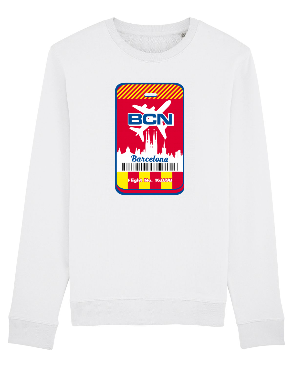 Bluză mânecă lungă Unisex Rise White
