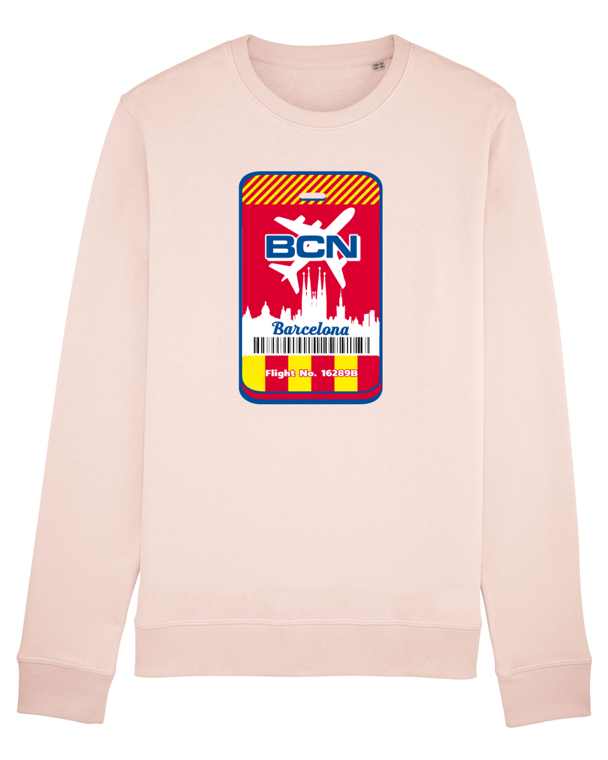 Bluză mânecă lungă Unisex Rise Candy Pink