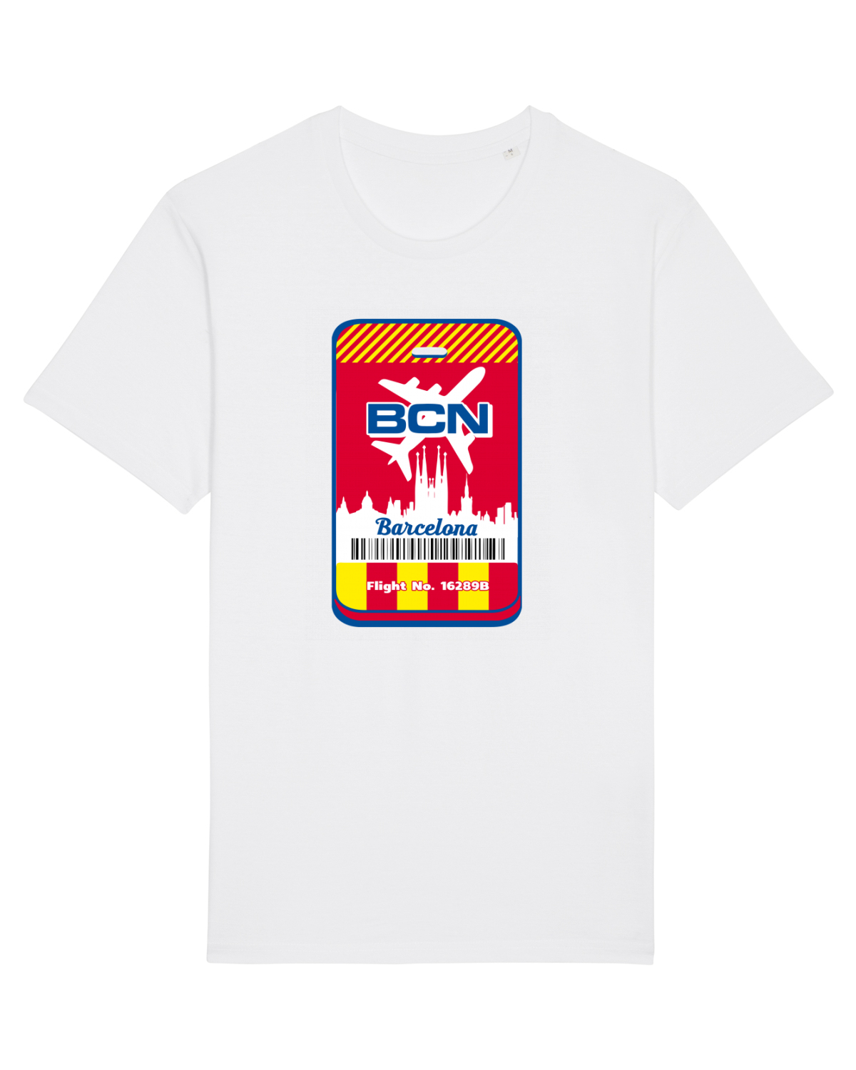 Tricou mânecă scurtă Unisex Rocker White