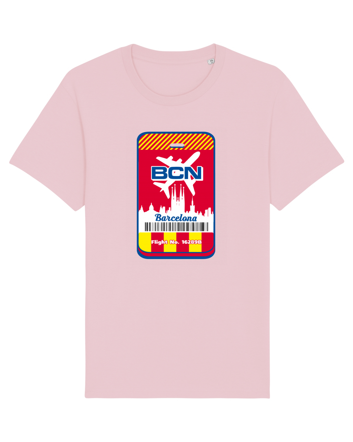 Tricou mânecă scurtă Unisex Rocker Cotton Pink