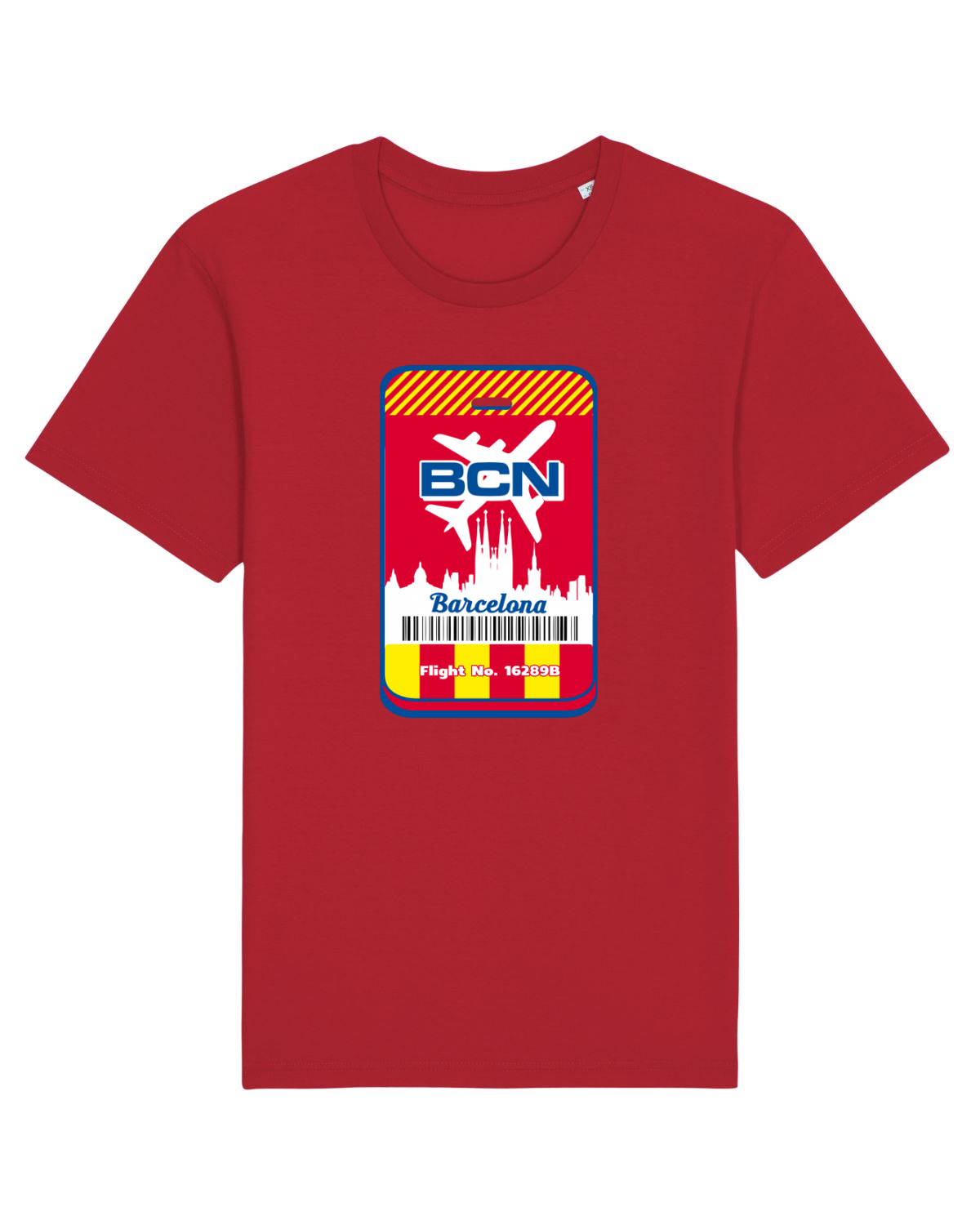 Tricou mânecă scurtă Unisex Rocker Red