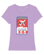 NYC TAG Tricou mânecă scurtă guler larg fitted Damă Expresser