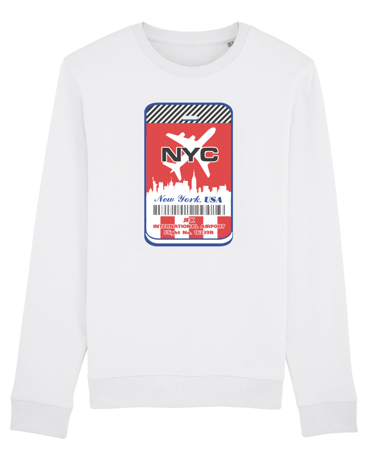 Bluză mânecă lungă Unisex Rise White