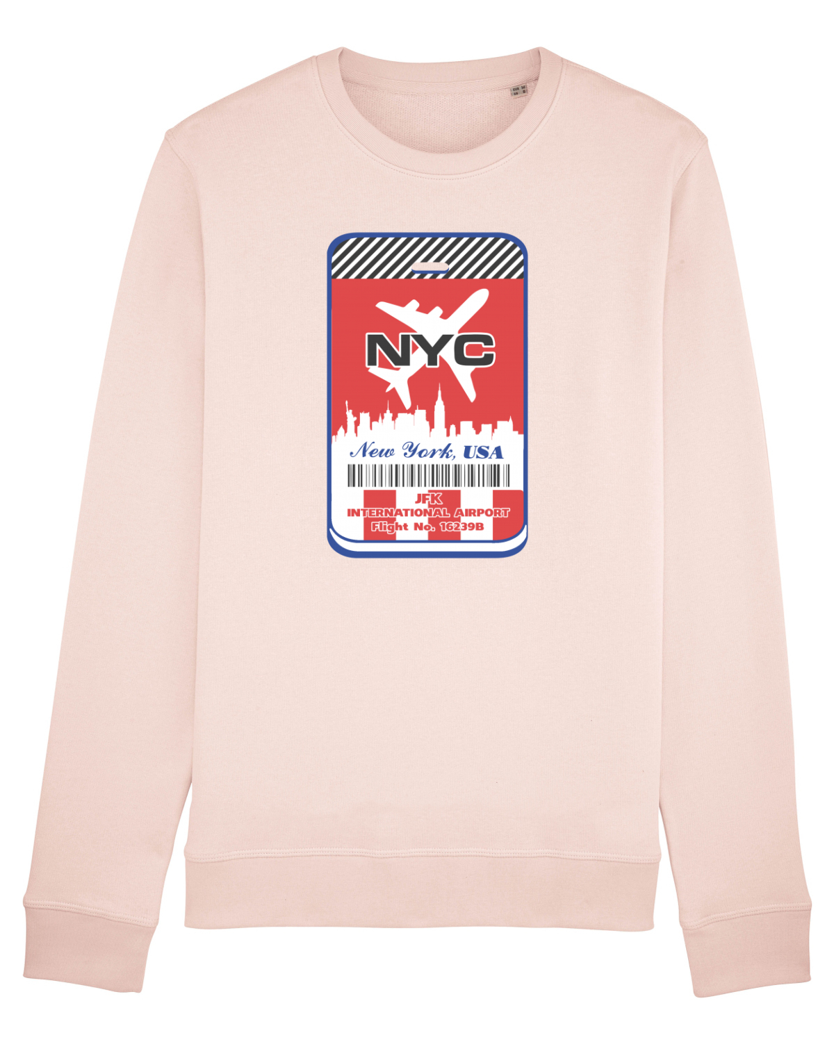 Bluză mânecă lungă Unisex Rise Candy Pink