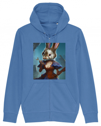 rabbit lady Bright Blue