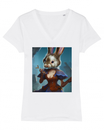 rabbit lady White