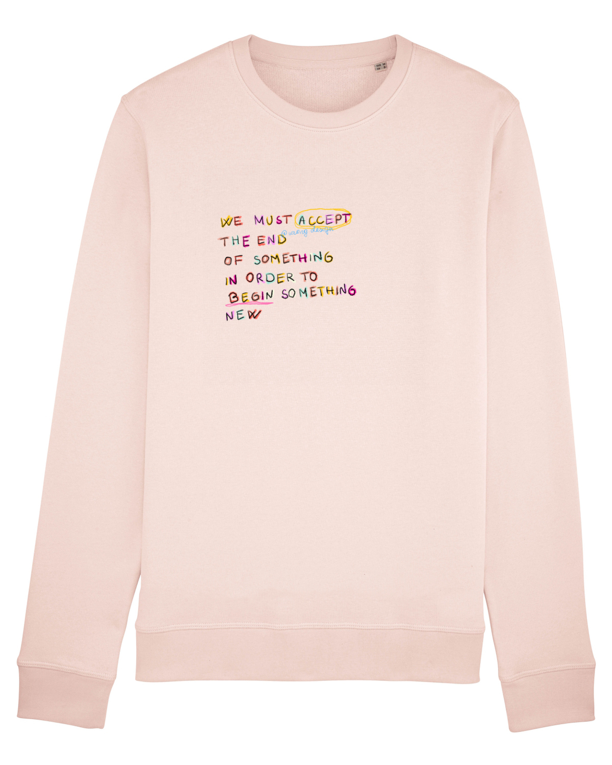 Bluză mânecă lungă Unisex Rise Candy Pink
