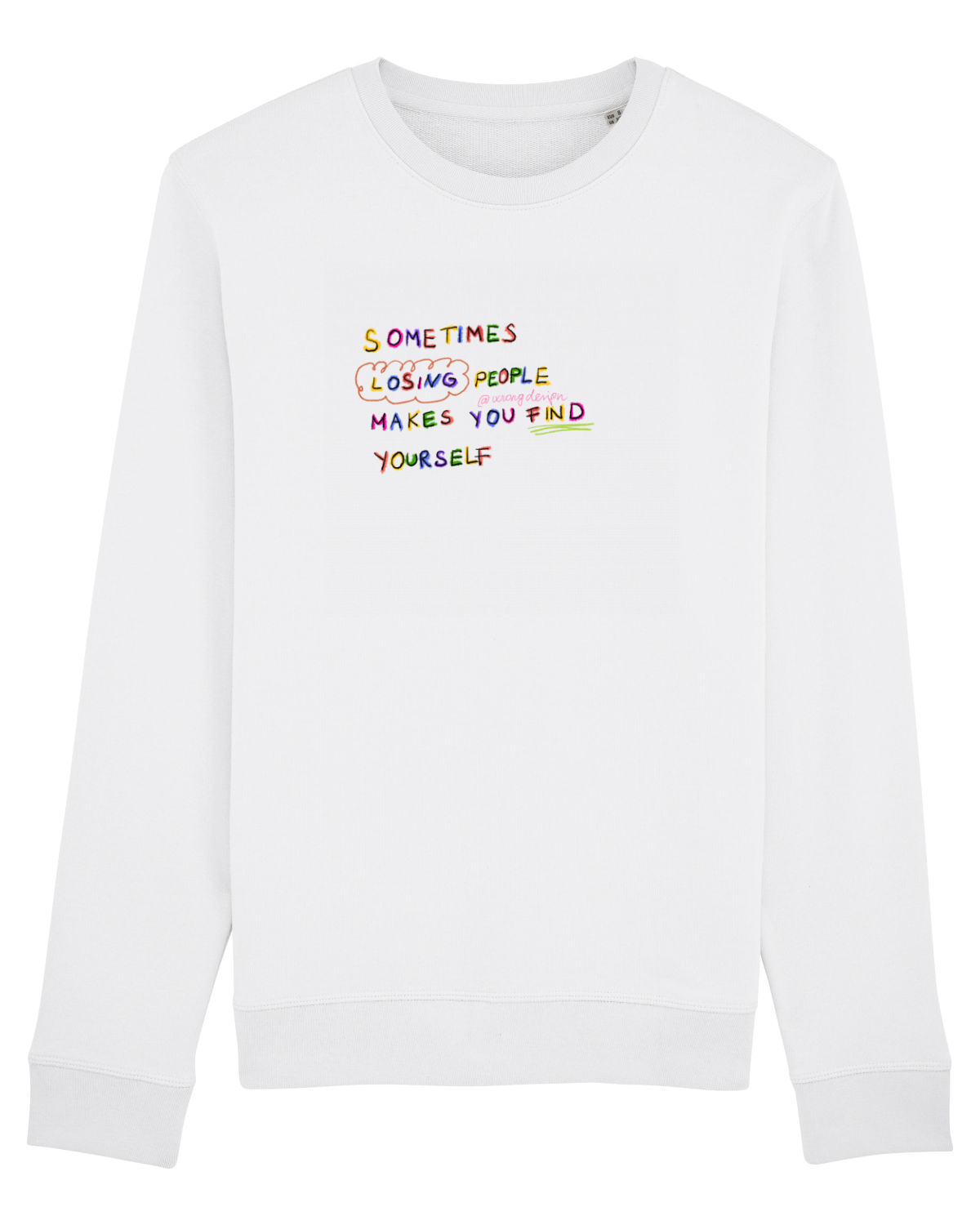 Bluză mânecă lungă Unisex Rise White