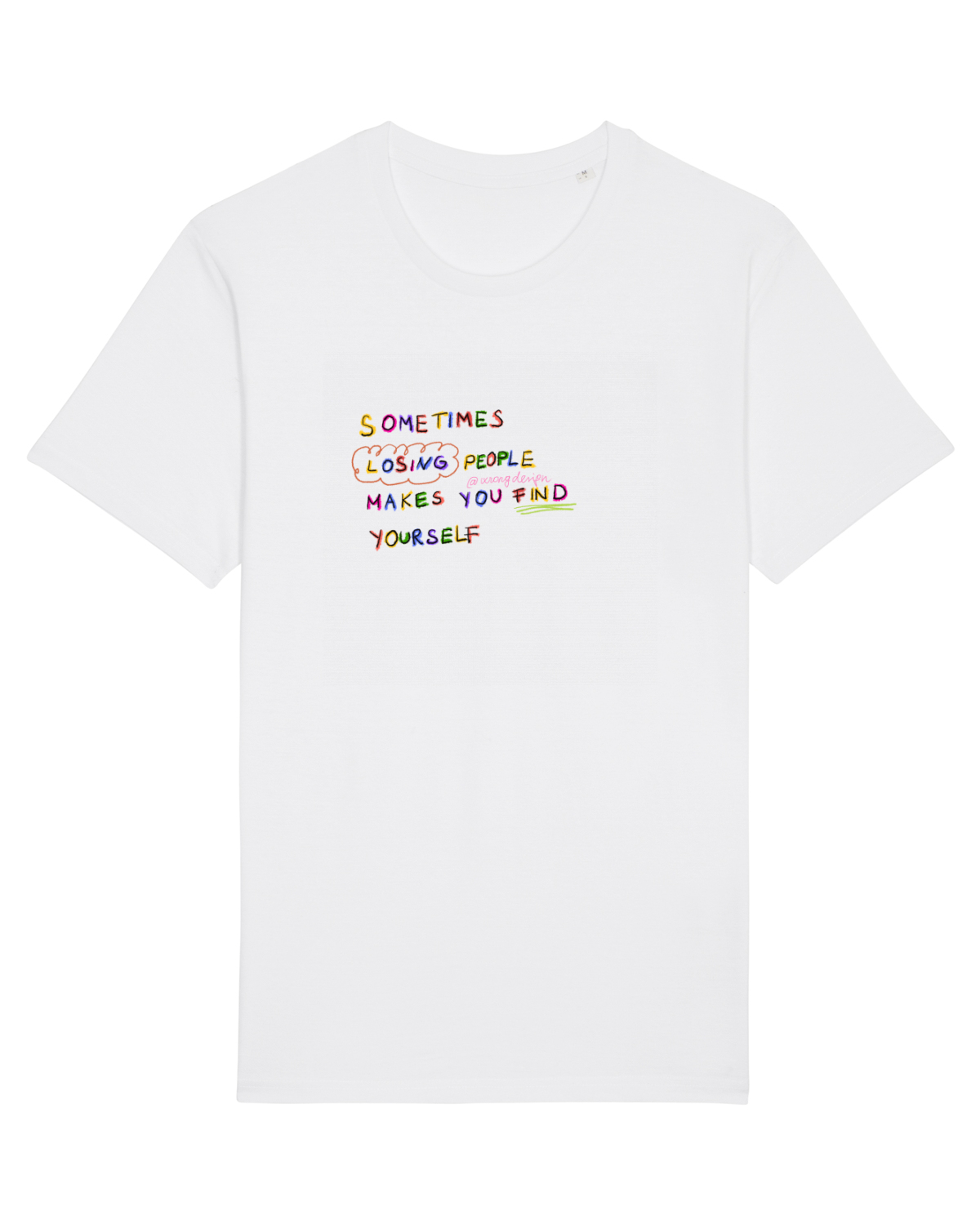 Tricou mânecă scurtă Unisex Rocker White