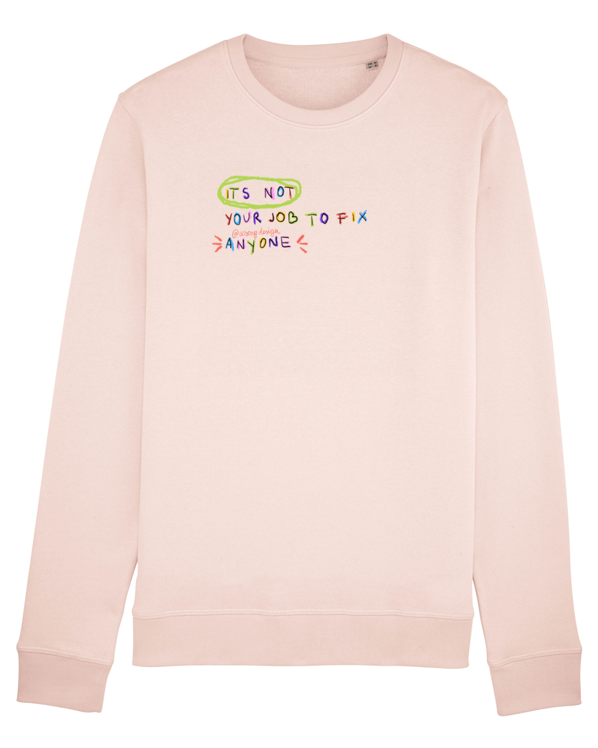 Bluză mânecă lungă Unisex Rise Candy Pink