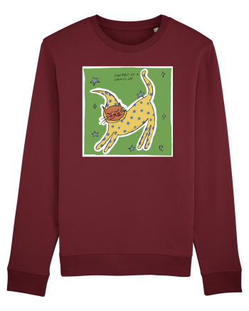 portrait of a cosmic cat Burgundy