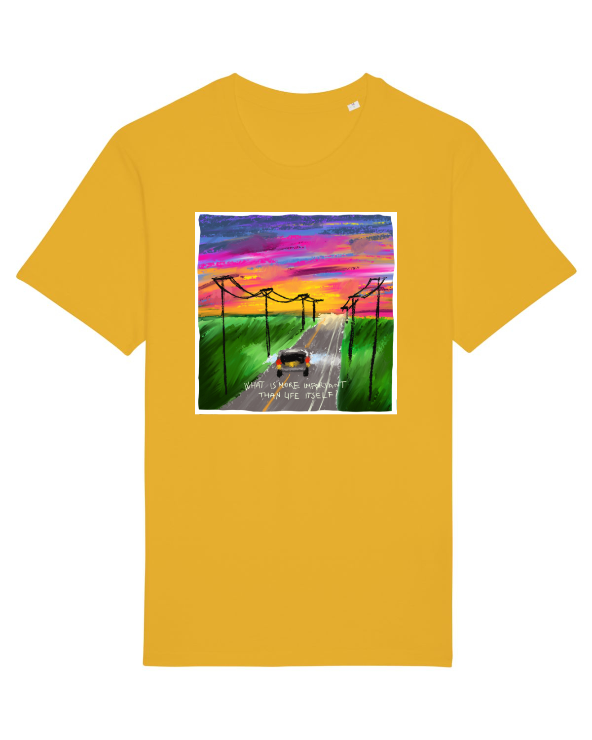 Tricou mânecă scurtă Unisex Rocker Spectra Yellow