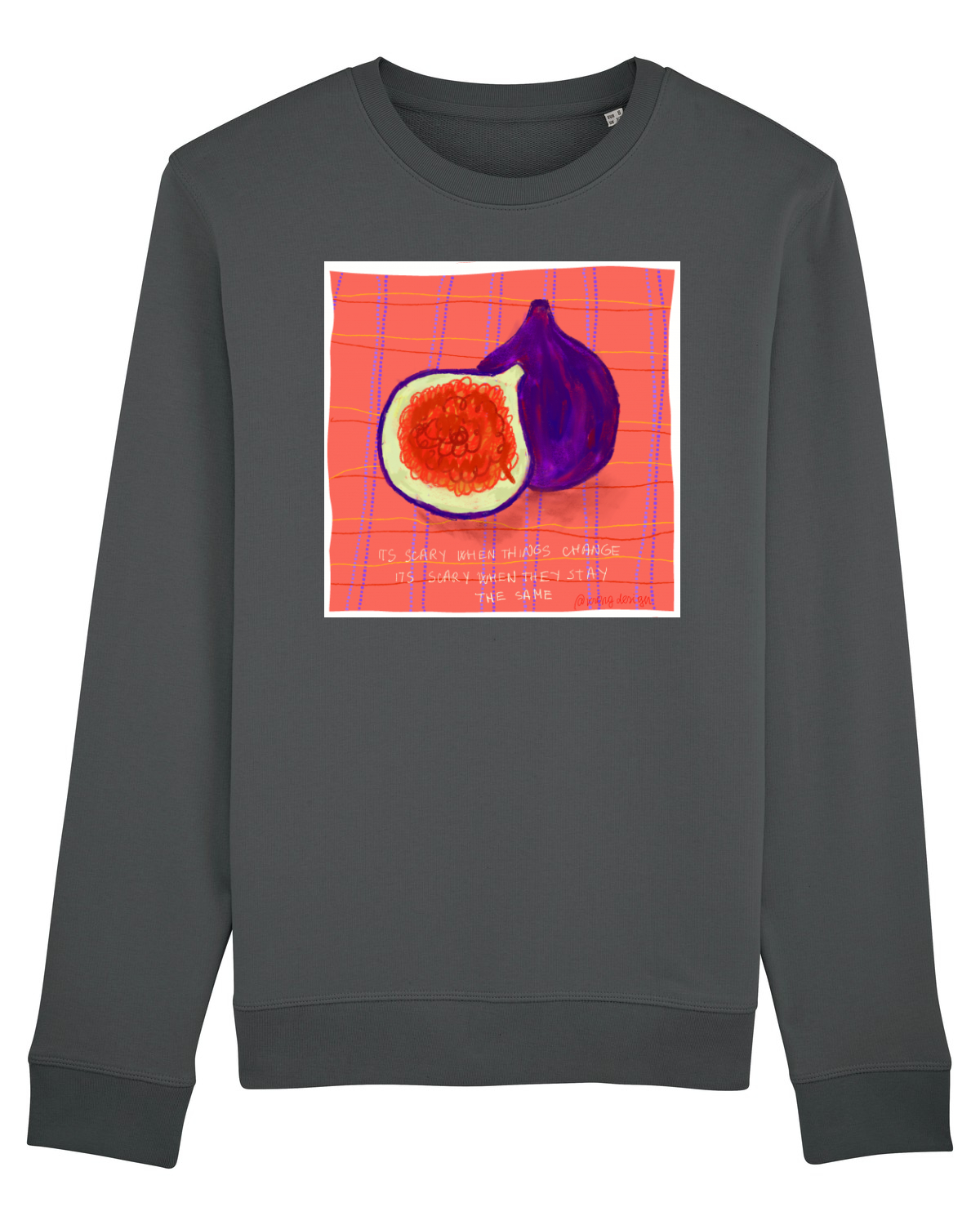 Bluză mânecă lungă Unisex Rise Anthracite