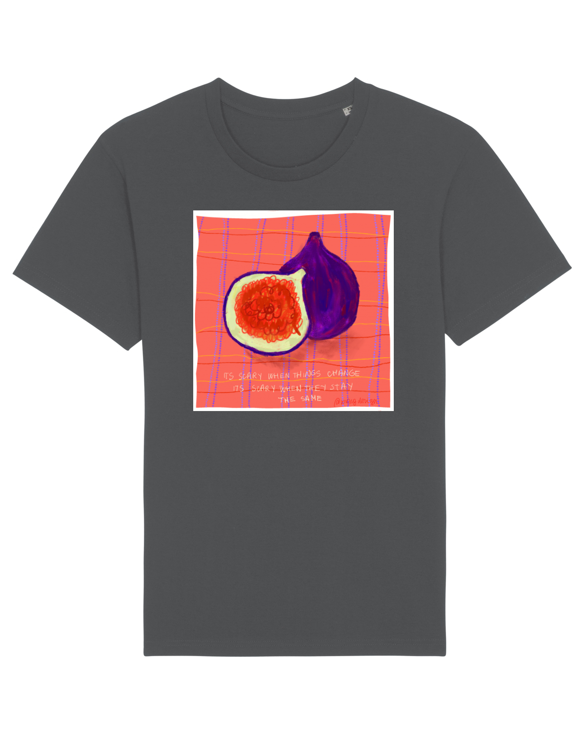 Tricou mânecă scurtă Unisex Rocker Anthracite