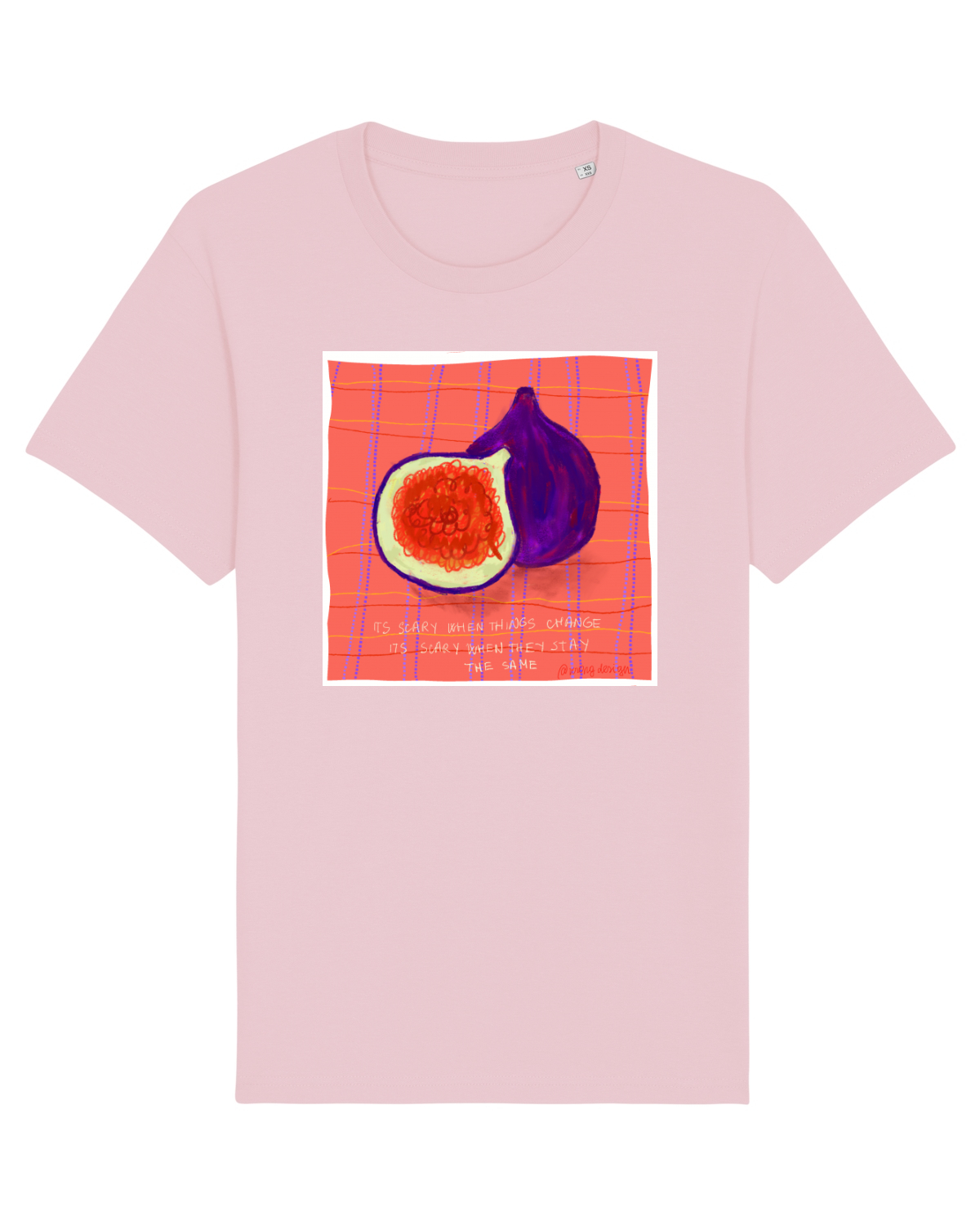 Tricou mânecă scurtă Unisex Rocker Cotton Pink