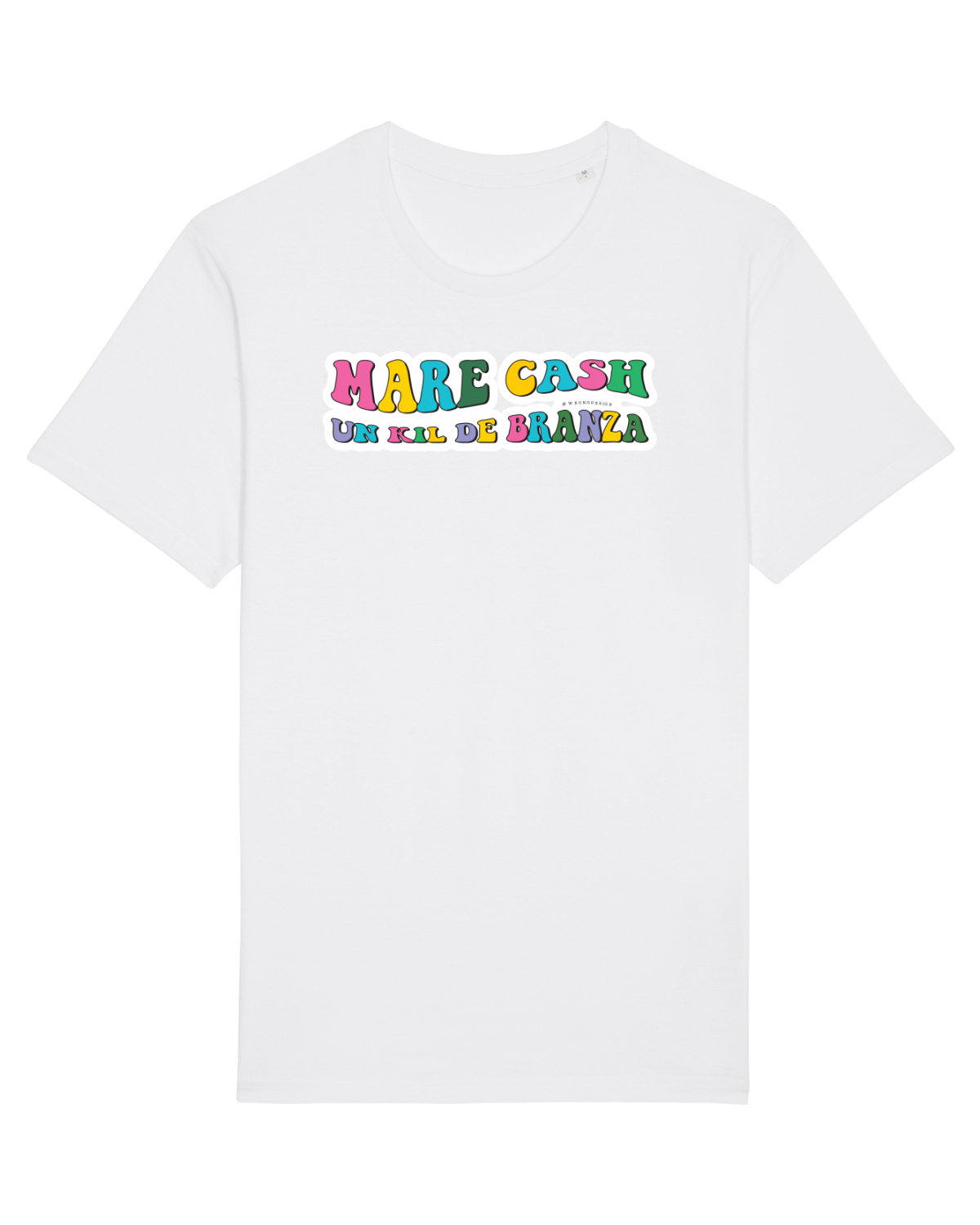 Tricou mânecă scurtă Unisex Rocker White