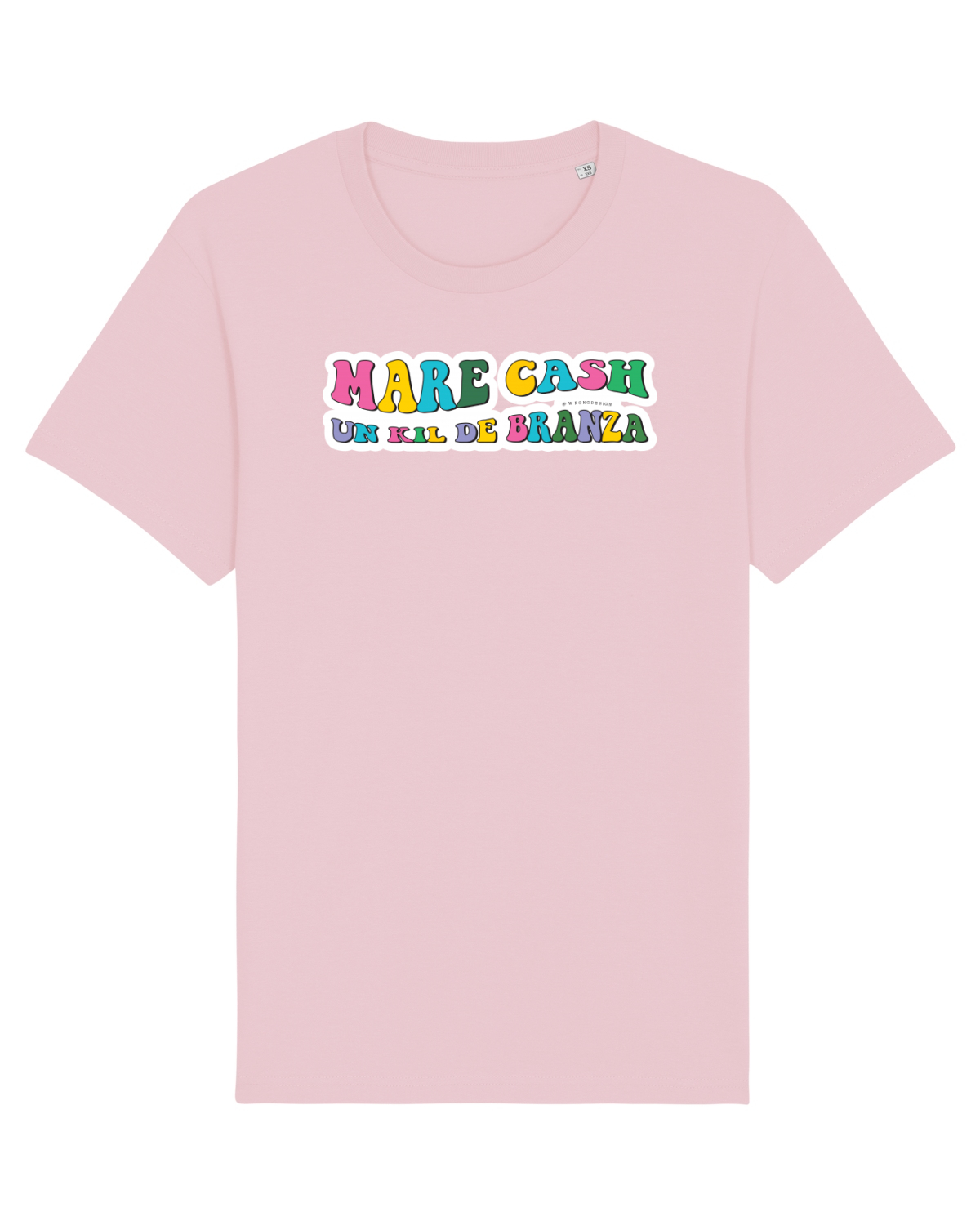Tricou mânecă scurtă Unisex Rocker Cotton Pink