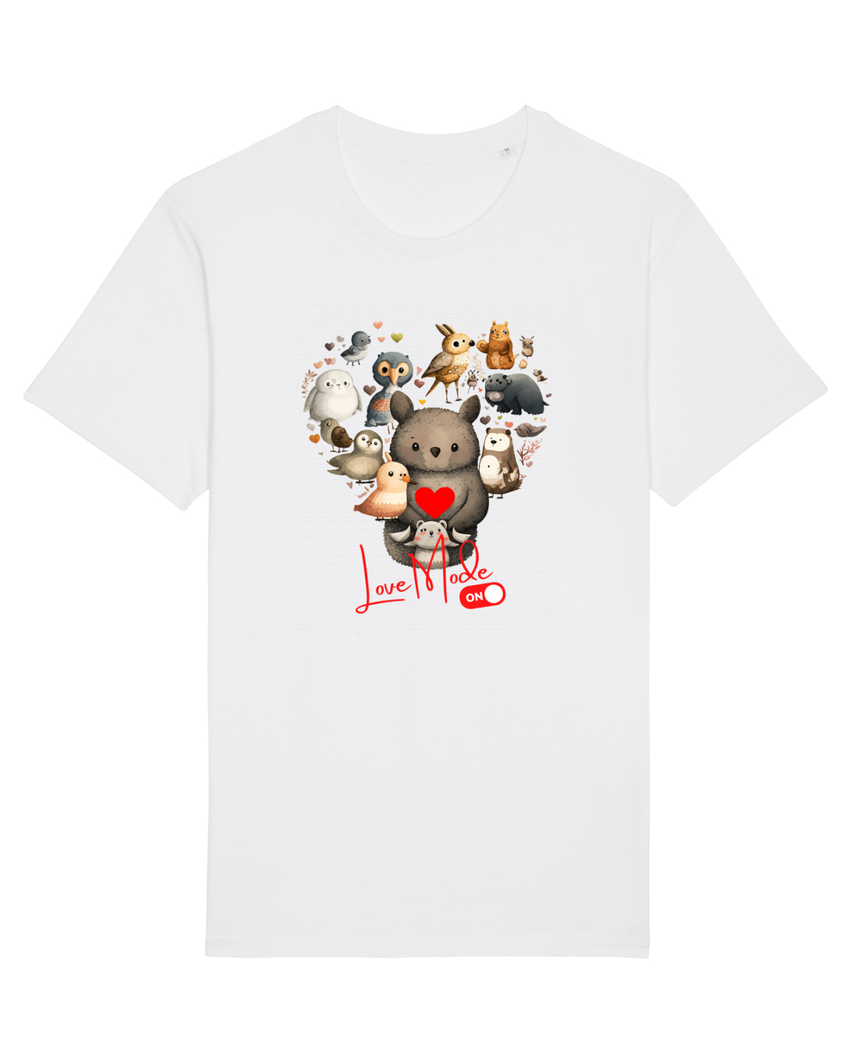 Tricou mânecă scurtă Unisex Rocker White