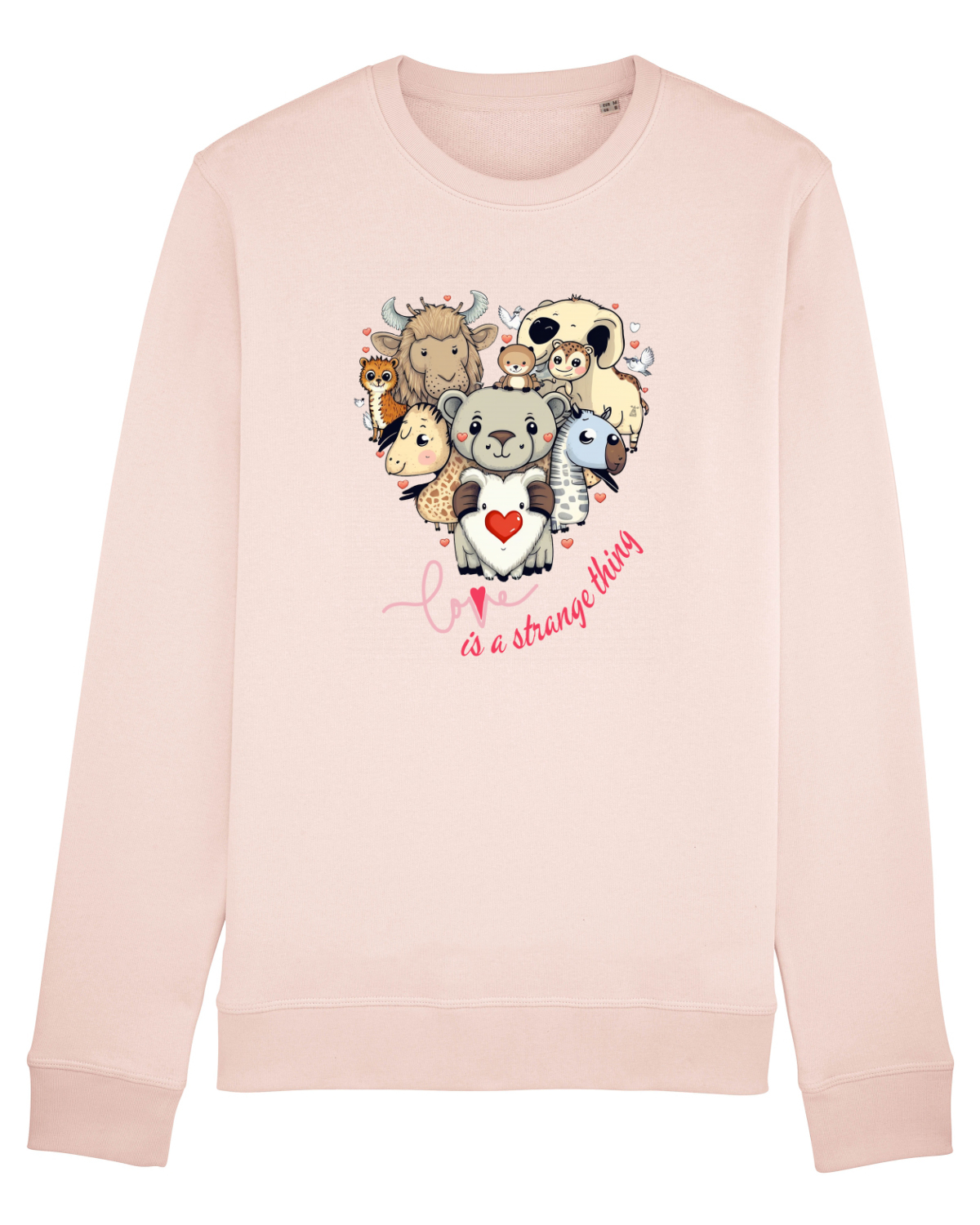 Bluză mânecă lungă Unisex Rise Candy Pink