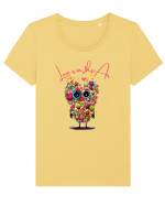 Love is in the Air Tricou mânecă scurtă guler larg fitted Damă Expresser