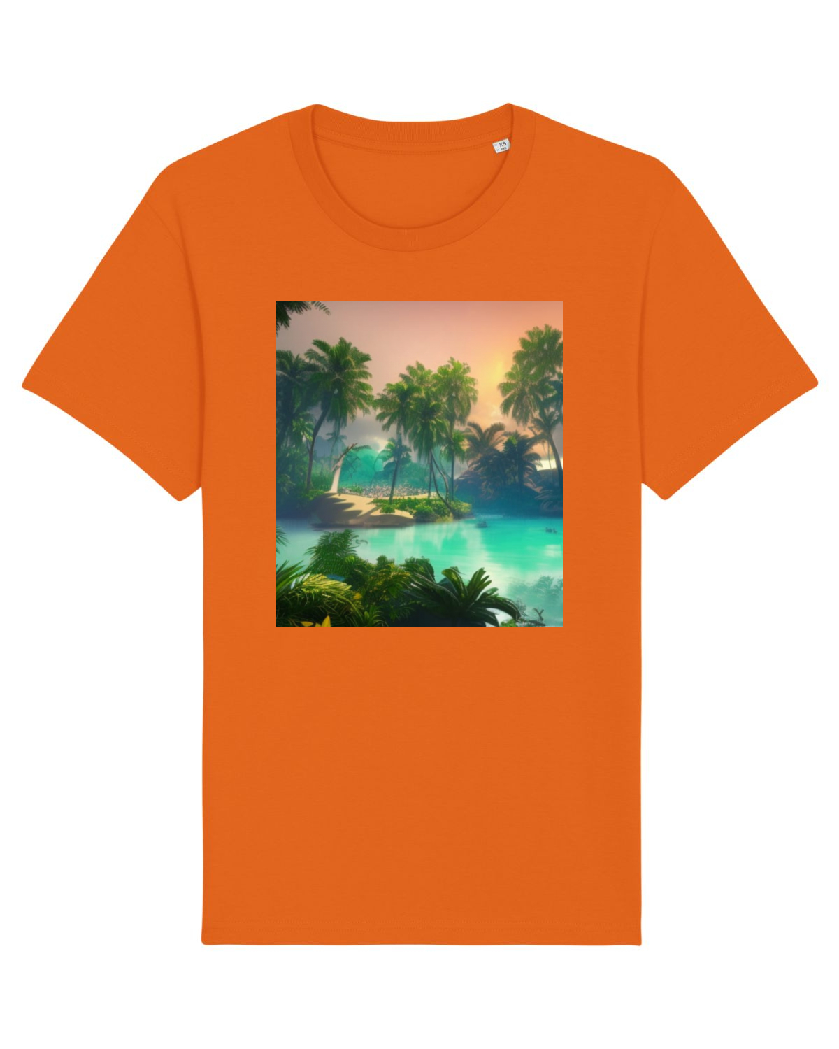 Tricou mânecă scurtă Unisex Rocker Bright Orange